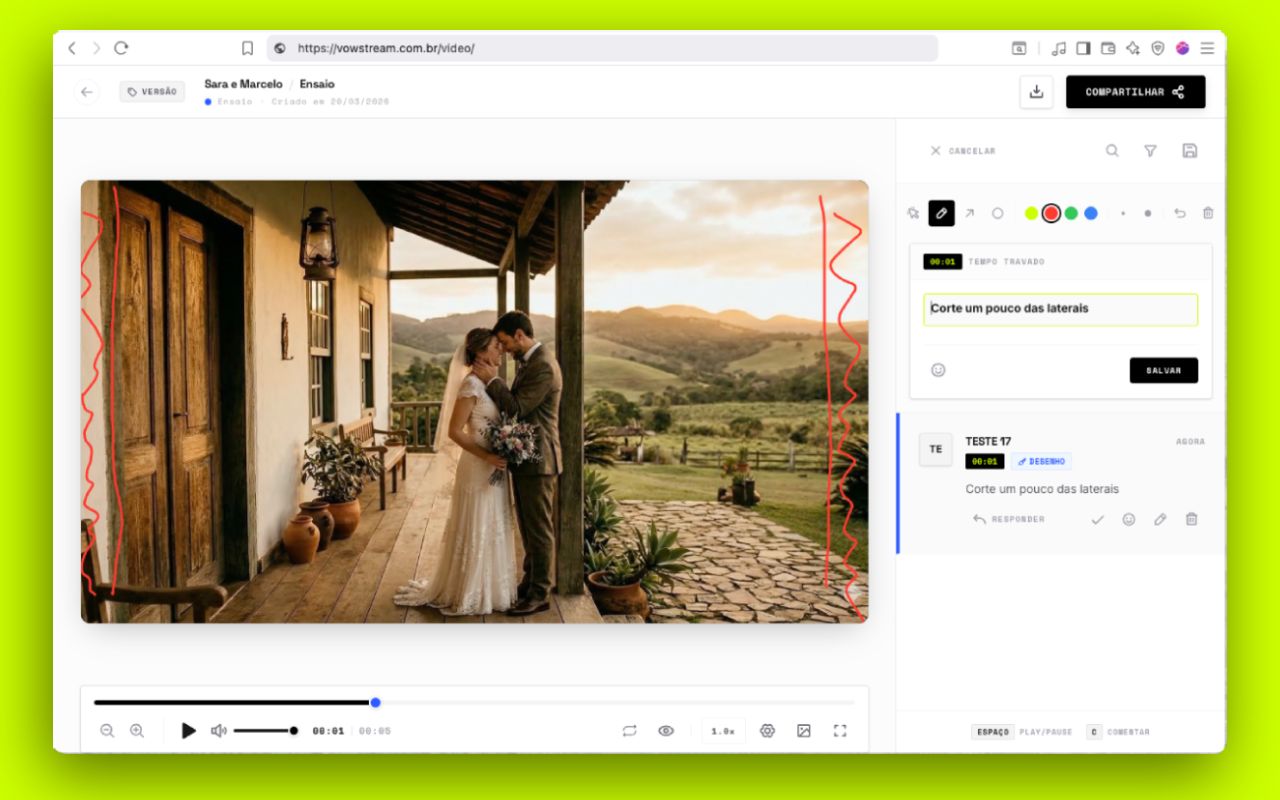 Seu cliente mostra exatamente onde ajustar